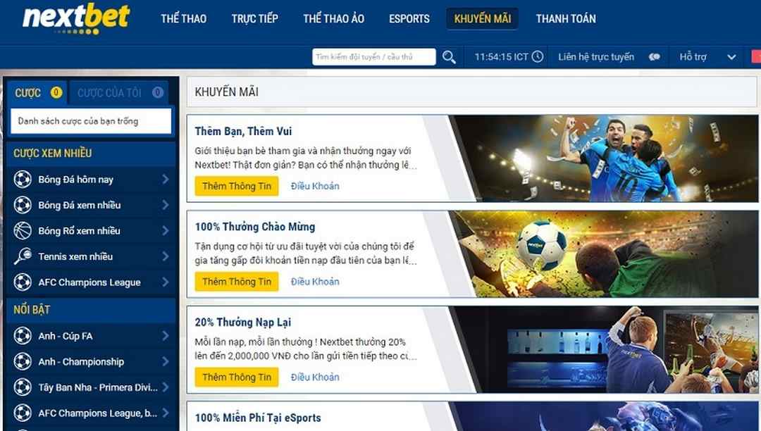 Nextbet với nhiều tựa game