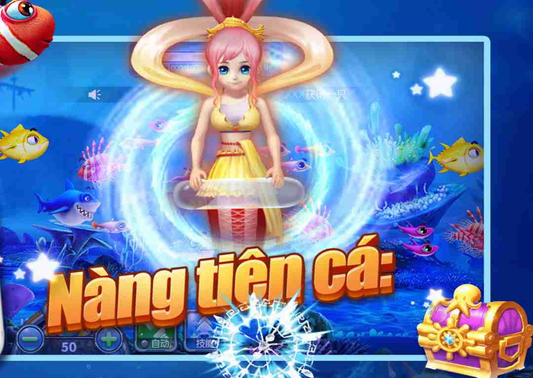 Các nàng tiên cá trong game bắn cá kim cương