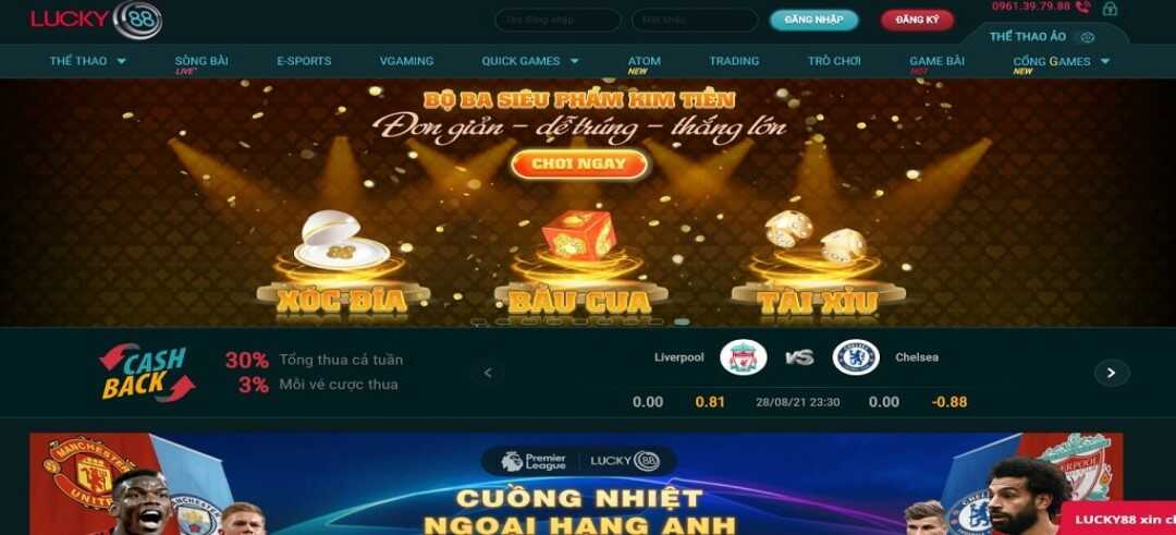 Lucky88 - Nhà cái cá cược bóng đá, thể thao chất lượng