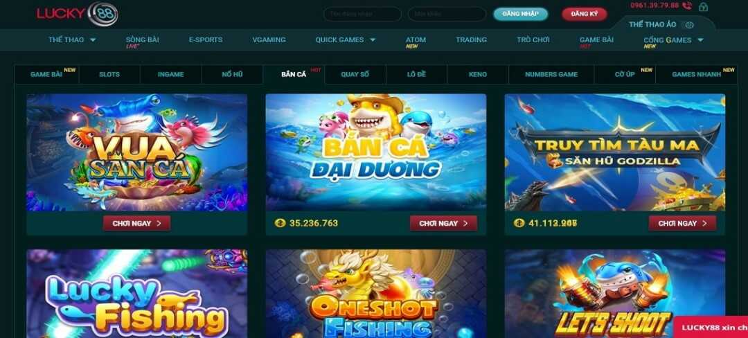 Lucky88 sở hữu nhiều sản phẩm hấp dẫn