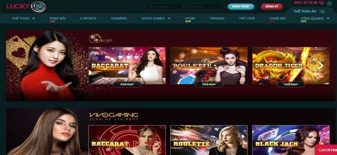 Lucky88 sở hữu thiết kế giao diện đẹp mắt