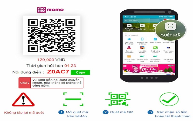 Nạp tiền tại Sbobet qua ví điện tử Momo/Zalo Pay/Viettel Pay